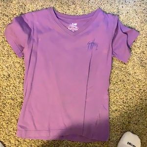 Guy Harvey purple V-neck shirt size small